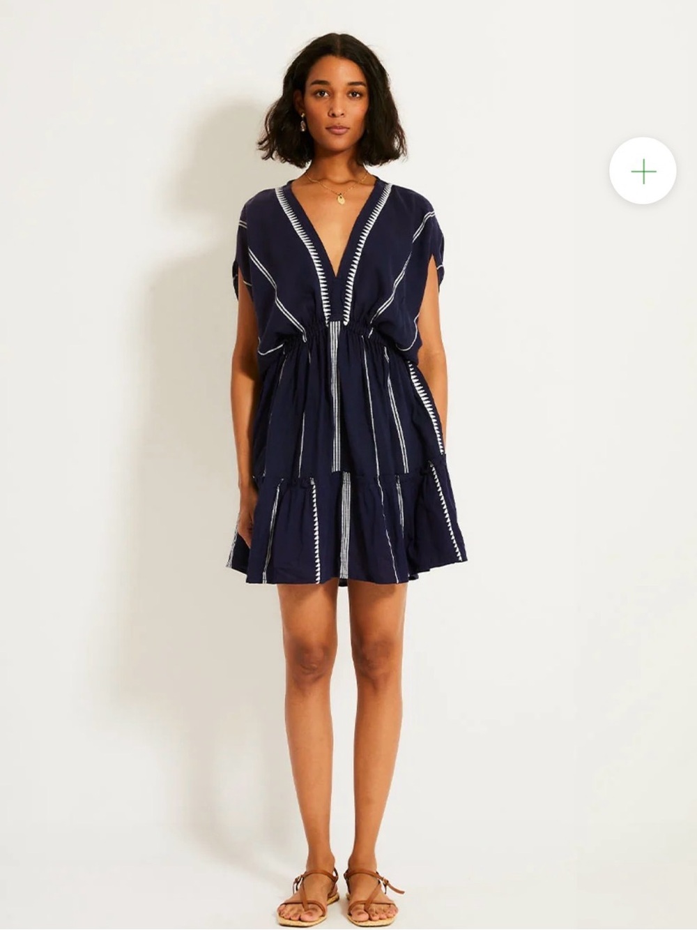 ALEM | Plunge Dress Nunu Navy - LemLem by Liya Kebede